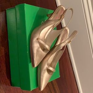 Lily Pulitzer Gold Heels
